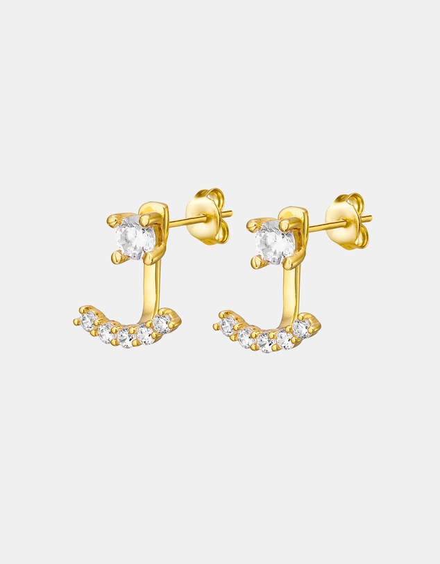 Zoe Olivia - 14K Gold Vermeil Elevate Cubic Zirconia Ear Jacket
