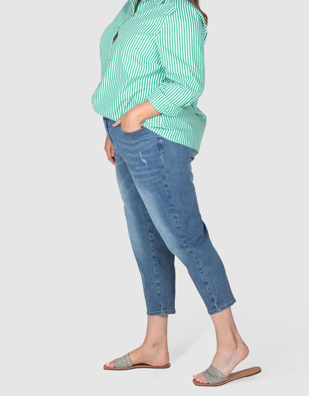 Love Your Wardrobe - Jordyn Mid Wash Stretch Jeans
