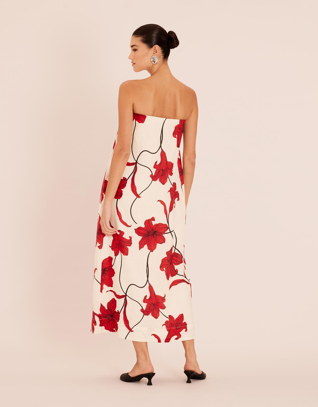 AERE - Giselle Strapless Midi Dress