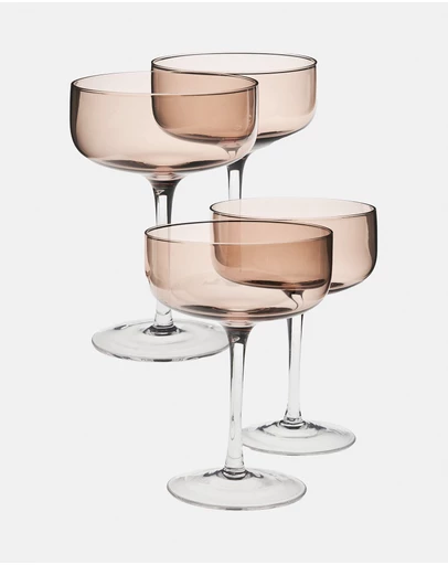 HOTTIE - Mikkie 4-Piece Coupe Glass Set