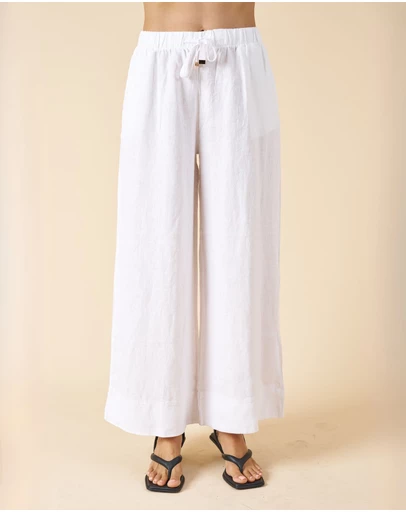 CAMIXA - Palazzo Linen Pants