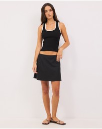 Calli - Cherif Bias Mini Skirt