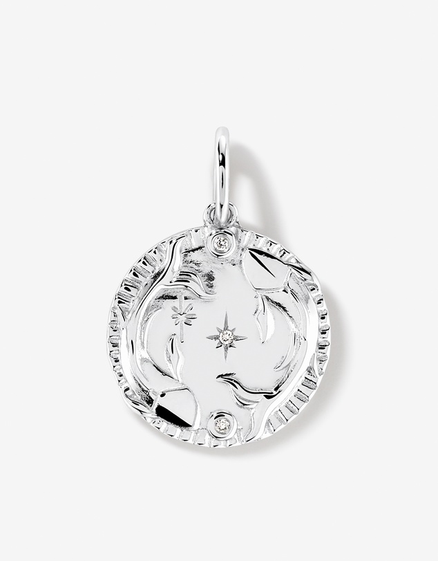 Michael Hill - Diamond Accent Pisces Zodiac Pendant in Sterling Silver