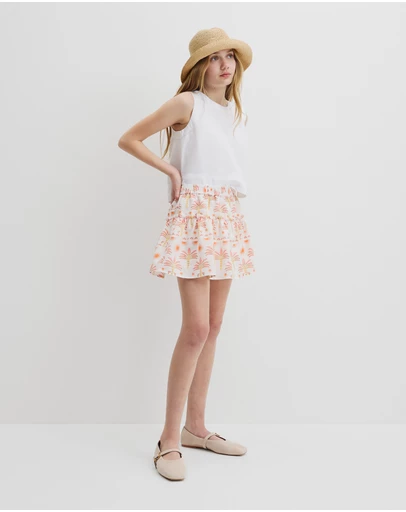 Country Road - Sunset Print Skirt