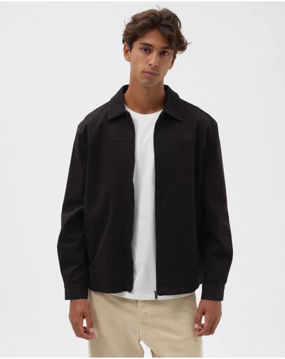 AERE - Organic Cotton Twill Trucker Jacket