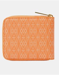 Wolf - Wolf Signature Range Zip Around Wallet Orange