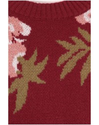 Petal & Pup - Ford Sweater - Burgundy Pink Floral