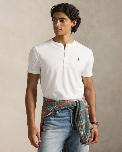 Polo Ralph Lauren - Slub Jersey Short-Sleeve Henley Shirt