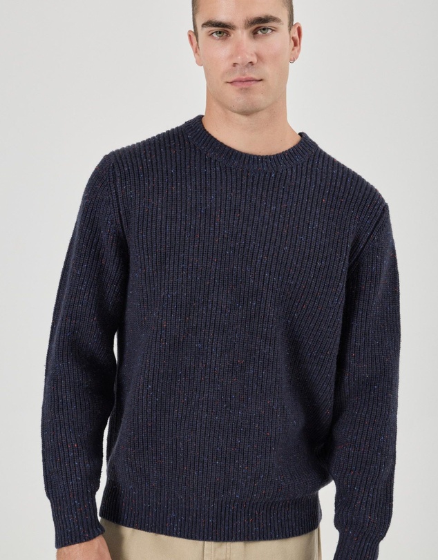 Rolla's - Fishermans Tweed Crew - Navy