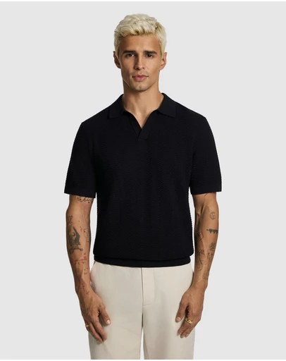 yd. - Josh Knitted Polo Shirt