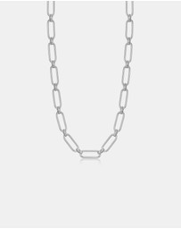 Ania Haie - Ania Haie Silver Cable Connect Chunky Chain Necklace