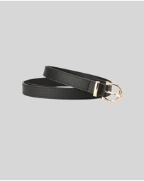 KAJA Clothing - Needle Buckle Belt - Black