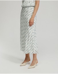 Oxford - Lucinda Printed Slip Skirt