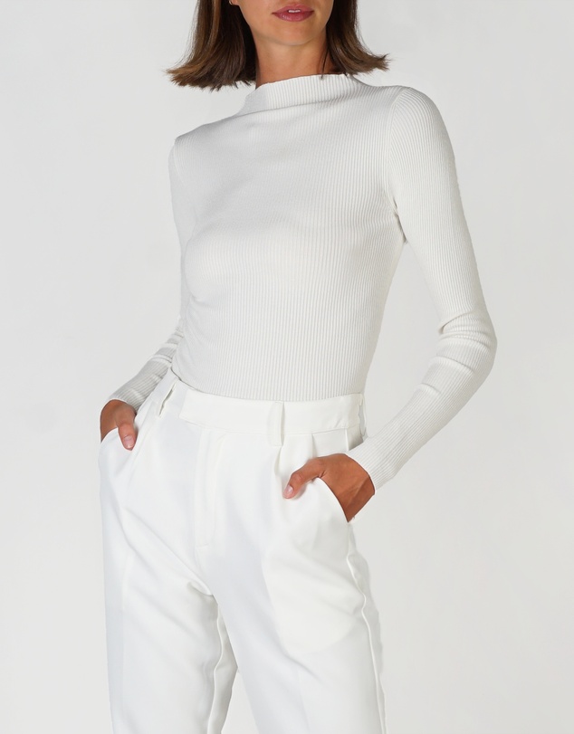 Lydan The Label - Mock Neck Long Sleeve Knit