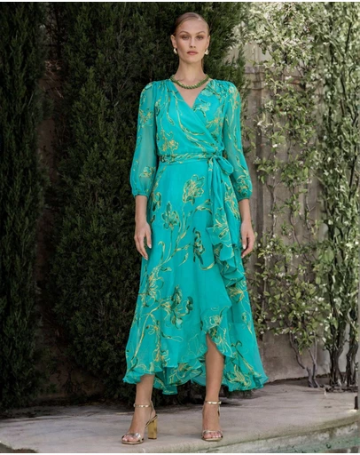 SACHA DRAKE - Lorelei Wrap Midi Dress