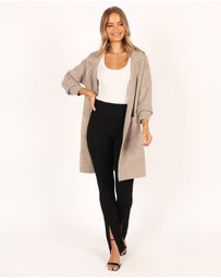 Petal & Pup - Skylar Open Front Coatigan - Taupe