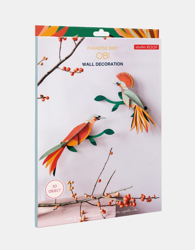 Studio Roof  - Wall Art Paradise Birds (B5) Obi