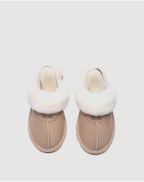 EVERAU - Australian Shepherd Ugg Waffle Plus Cow Suede Upper House Shoes