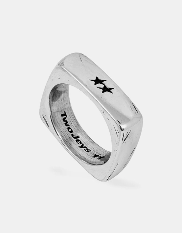 TwoJeys - Single Geometry Ring
