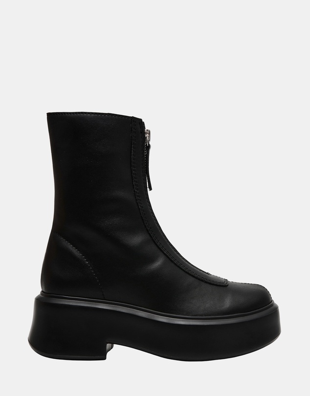 Steve Madden - Jones Black Leather Boots