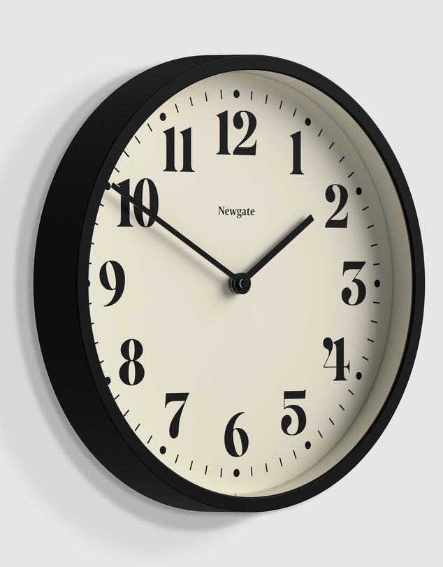 Newgate - Newgate Number Four Wall Clock Matte Black