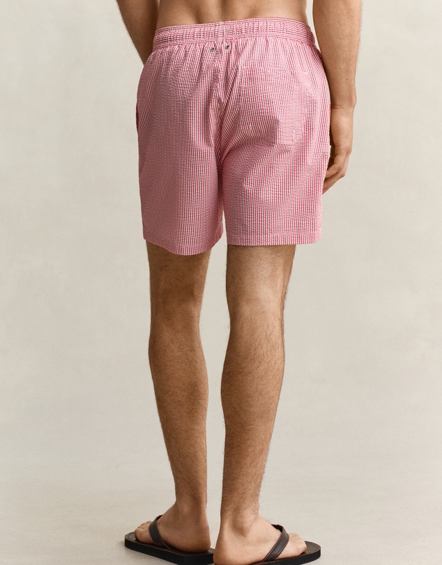 Gant - Striped Seersucker Swim Shorts