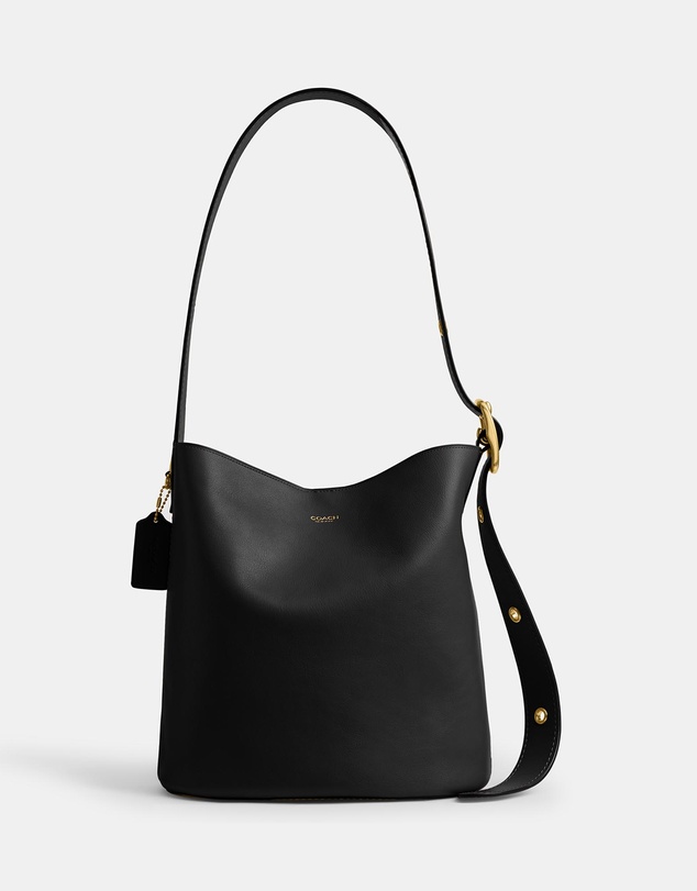 Coach - Natural Grain Leather Bowery Bucket Bag