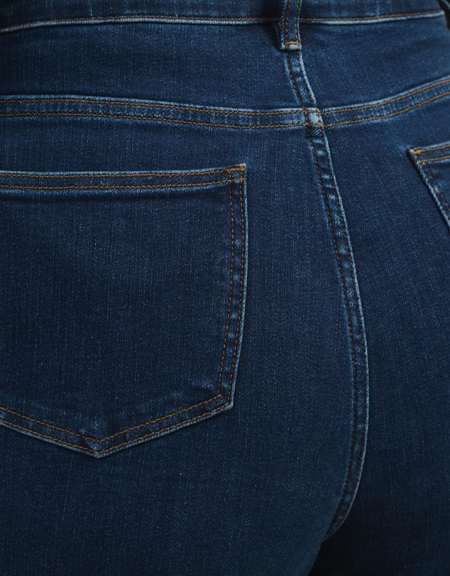 Atmos&Here Curvy - Betty High Waist Wide Leg Stretch Jeans