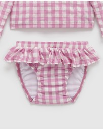 Purebaby - Printed Long Sleeve Rashie Set Swim -Kids-Babies