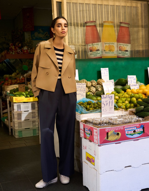 Forcast - Collins Cropped Trench Coat