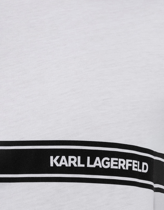 Karl Lagerfeld - Elongated Logo Graphic T-Shirt