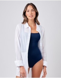 UNE PIECE - Classic Square Neck One Piece Swimsuit