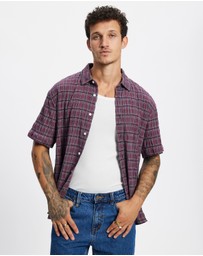 Thrills - Excitement Excitement Check SS Cropped Shirt