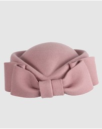 Max Alexander - Felt Dusty Pink Pillbox Hat