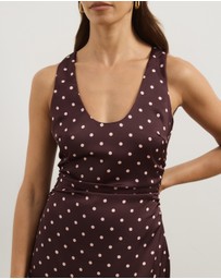 Atmos&Here - Lowen Satin Midi Dress