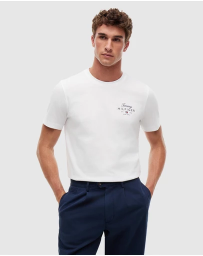 Tommy Hilfiger - Logo Jersey Crew Neck T-Shirt