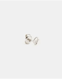 By Charlotte - Sterling Silver Love O Earring