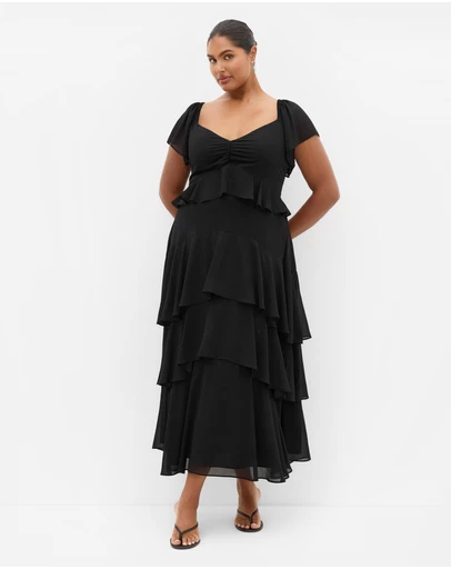 City Chic - Sienna Ruffle Tier Maxi Dress