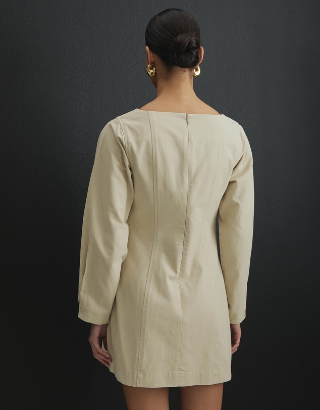 AERE - Silas Cotton Twill Mini Dress