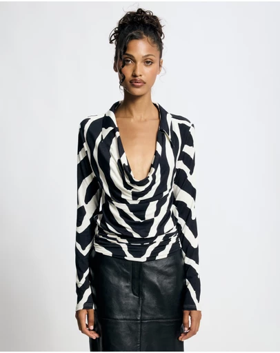 Lover - Bianca Plunge Top