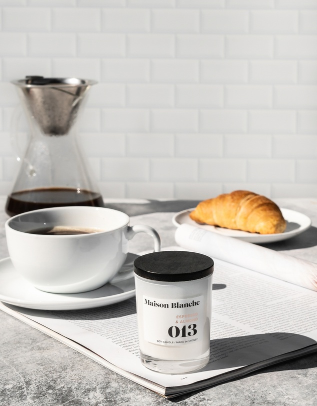 Maison Blanche - 013 Espresso & Almond - Small Candle