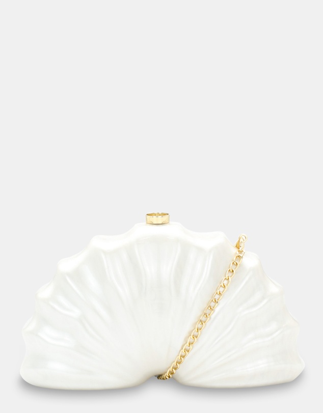 Morgan & Taylor - Meri Acrylic Clutch in White