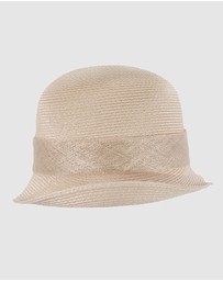 Max Alexander - Summer Beige Cloche Hat