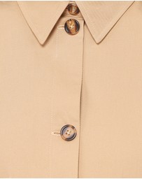 Petal & Pup - Mattie Cropped Trucker Jacket - Taupe