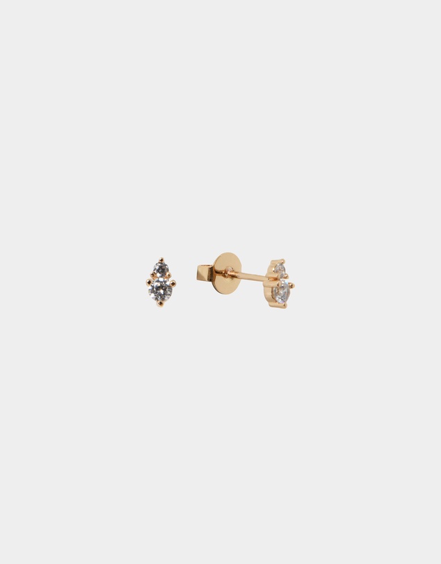 Forcast - Rose 16k Gold Plated 3pc Earring Set