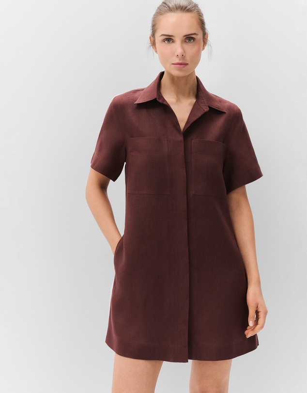 UNISON - Collared Linen Dress