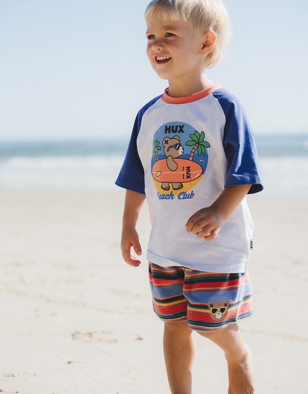Huxbaby - Cool Surfer Hux Raglan Tee - ICONIC EXCLUSIVE - Babies-Kids