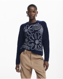 Desigual - Floral print sweater