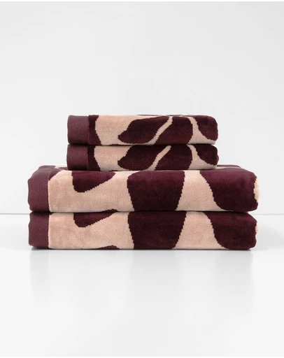Aura Home - Palma Petal Australian Cotton Bath Towel Set