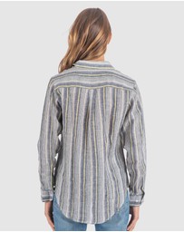 CAMIXA - IRIS Stripes Linen Shirt